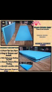 567 & 8 INCHES FOAM COVER/PREMIUM CANADIAN PRINTED AND PLAIN COLOR / L SHAPE TYPE LONG ZIPPER