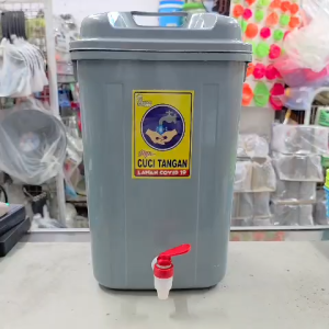 Tong Kran Air Tempat Cuci Tangan portable 20 Liter Abu - Abu