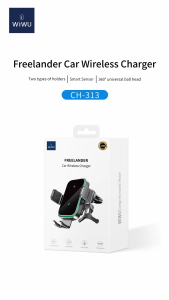 WIWU MagAlign Extend 15W Wireless Car Mount Charger Magnetic Car Phone Holder Charger Wireless Car Charger for iPhone 17 16 Pro Max 15 14 13 Vent/Windshield/Dash Phone Mount Holder Fast Charger