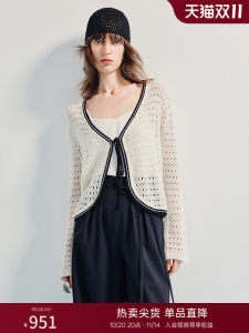 MaxRieny Bohemian Style V-Neck Knitted Sweater Open Cardigan Loose Fit Womens Summer Fashion Casual Soft Comfortable Linen Blend