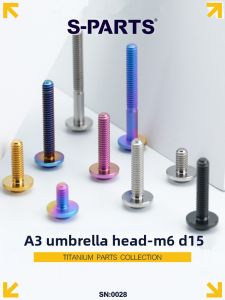 s-parts | Golden & Blue Anodized Titanium Alloy Screws For E-scooters