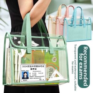 Durable Transparent Waterproof Thick A4 Document Bag