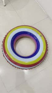 PELAMPUNG RENANG ANAK MODEL DONAT PELANGI KILAT DIAMETER 60CM BAHAN PVC TEBAL