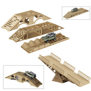 Parts Wooden Simulation Off-road Obstacles for 1/18 1/24 RC Crawler Model Car Adult Childrens Toys Assembly Props