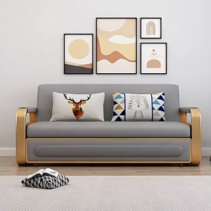 Giường Sofa Da NS202 Thiết Kế Hiện Đại Đa Năng Nhiều Kích Thước