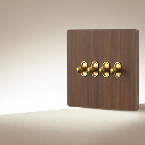 CHNT | Ultra-thin Vintage Wood-look Switch Socket Panel 86