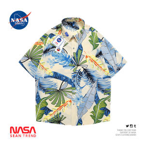 Wassup Panda Summer Hawaiian Vacation Beach Loose Fit Short Sleeve Floral Shirt Mens Casual Half Sleeve Summer Shirt