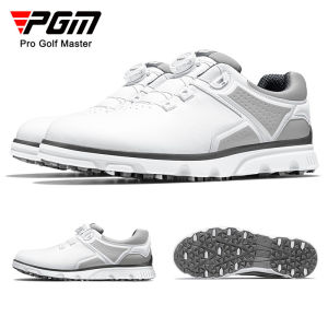 PGM Men Golf Shoes for Sports Sneakers Waterproof Outdoor Hiking Mens Shoe ​with Non-slip Spike Design XZ279
