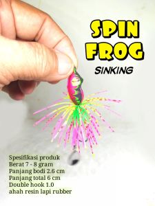 Spin Frog Lure Cola Angsa/Spin Tail 7-8g Resin Soft Jaws untuk Ikan Cupang