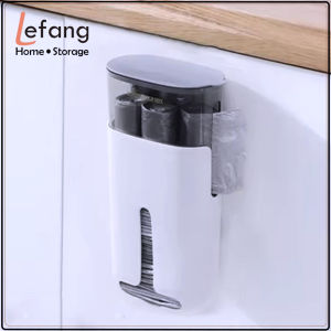 Lefang Plastic Bag Holder Trash Bag Dispenser Roll Holder Grocery Bags Storage Cabinet Door Under Sink Bag Saver