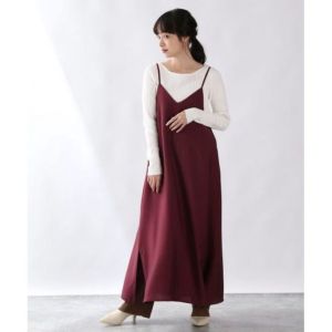 Long Dress Wanita Tali Kecil Gaya Korea Classy Overall