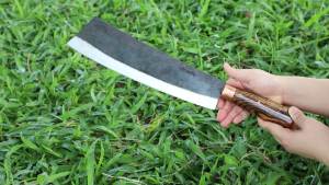 Dao tông chặt xương chặt cây bản Xuất Khẩu cao cấp làm bằng nhíp xe ôtô SẮC BÉN BỀN ĐẸP