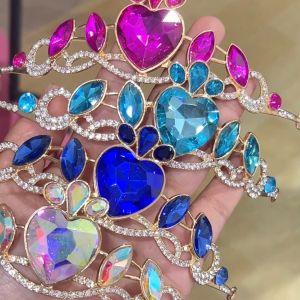 Princess Academy Alloy Crown New Model Summer 2025 Wedding Dress Accessory Elegant Headwear for Special Occasions