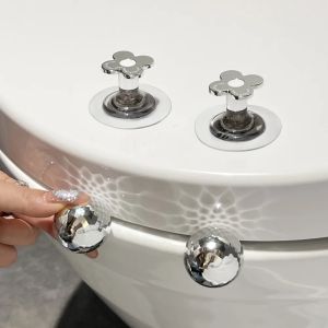 2Pcs Toilet Lid Lifter Set Self-Adhesive Toilet Seat Lifter Avoid Touching Toilet Cover Handle Bathroom Accessories for Office Home