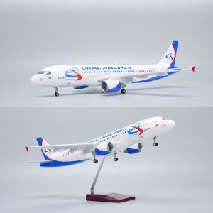 1/80 Large Scale Airplanes Ural Airlines A320 Diecast Resin Model Airplanes With Landing Gear Wheel Collection Display or Gift