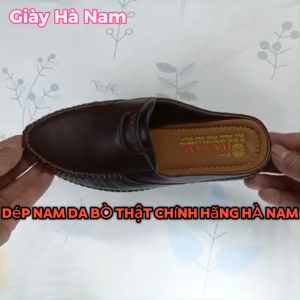Dép Bít Mũi Nam TiTi ĐÔ Da Bò Thật Cao Cấp GSB20142