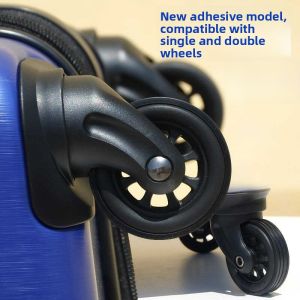 Travel Luggage Rubber Cover Stick-On Protective Wheel Caps for Suitcase Pull Rod Universal Wheels Glue Circle Single Wheel