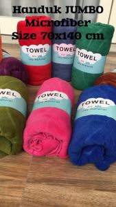 Handuk Mandi JUMBO Size 70 x 140 cm Bahan MICROFIBER Premium Quality