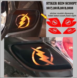 stiker cutting sticker variasi sen depan belakang motor scoopy  201720182019