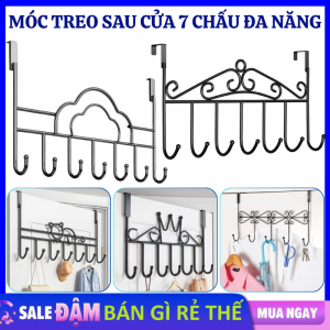 Móc Sau Cửa Treo Quần Áo 7 Chấu Nhiều Mẫu - Giá Treo Đồ Sau Cửa Móc Treo Túi Xách Chìa Khóa Tiện Dụng - Móc Treo Đồ Gài Cửa Tủ Sơn Tĩnh Điện Bền Đẹp Cứng Cáp / Móc Treo Quần Áo