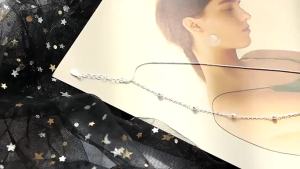 anenjery | ANENJERY Silver Color Beaded Chain Bracelet for Women Double Layer Bracelet Gifts Jewelry