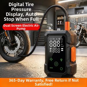 Wireless Portable Tire Inflator with Pressure Gauge