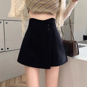 Stylish Loose High Waist Slimming Leisure A-Line Skirt Shorts