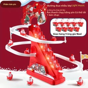 Đồ Chơi Đường Trượt Ông Già Noel Leo Cầu Thang Có Đèn & Nhạc Chủ Đề Giáng Sinh Dành Cho Bé Trai & Bé Gái Trang Trí Nhà Cửa Quà Tặng Năm Mới