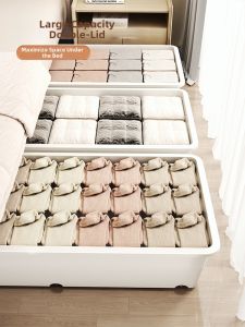 MMZECE | Rolling Underbed Storage Drawer Flat Design