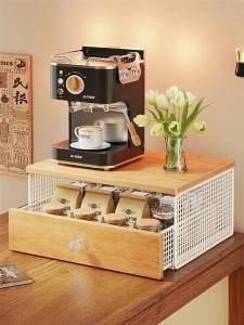 2-Tier Drawer Printer Copier Storage Shelf