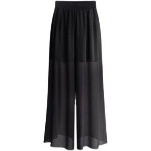 Drape White Fashion Chiffon Loose Pants Womens High Waist 2021 New Arrival Summer Thin Dance Pants Yoga Pants