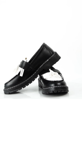 【With Box】New Korea Fashion Loafers for Men Black Slip-on Leather Shoes Casual Loafers Shoes Size39-45