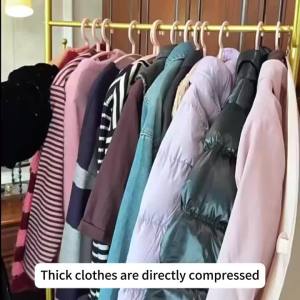 Closet Compression Hanging Bag Down Jackets Coats Space Saving 50% Bedroom Accessories Clothing Organizer