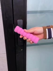 Cover Pelindung Gagang Pintu Bentuk Kuromi Silikon Tebal Anti Tabrakan Gagang Pintu Silikon Anti Benturan Dan Anti-Statis