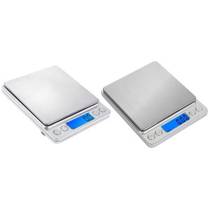 2kg/3kg/500g Multifunction Kitchen Scale 0.1/0.01g Coffee Scale Precision Food Meat Scale LCD Display for Jewelry/Baking