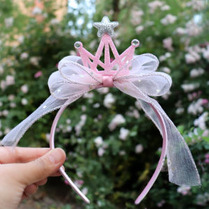 Phụ Kiện Tóc Công Chúa Dễ Thương Cho Bé Gái Phụ Kiện Tóc Cho Bé Gái Phong Cách Hàn Quốc Mũ Tiệc Tùng Dễ Thương Khóa Tóc Thắt Nút Bướm