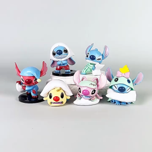 Stitch Pillow Fight Series Blind box Figure Mystery Box Creative Toys Trendy Doll Desk Decor Birthday Gift