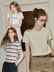 KUHNMARVIN | Áo Thun Ngắn Hợp Thân Mới Cho Mùa Hè