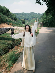 Bộ Đồ Hai Mảnh Phong Cách Mới Dành Cho Nữ Váy Ngắn Áo Không Tay Quần Dài Chất Liệu Khác Mùa Xuân 2024 Bộ Sưu Tập Mùa Xuân