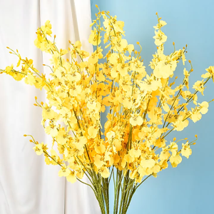 กล้วยไม้เต้นรํา ดอกไม้จําลอง ตกแต่งงานแต่งงาน ตกแต่งบ้าน ตกแต่งสวนกลางแจ้ง จัดดอกไม้