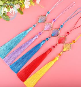 Descendants of the Rich Tassel DIY Handmade Classical Car Pendant Tassel Palace Antiquity Jewelry Hang Decorations Finished Tassel