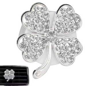 2 PCS new car air outlet perfume pendant wholesale car aromatherapy four-leaf flashing grass car interior fragrance decoration