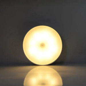 GGbingo-Motion Sensor LED Night Light USB Rechargeable Kitchen Cabinet Wardrobe Lamp Staircase Wireless Closet Light HPH