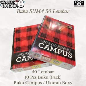 Buku Campus Boxy 50 Lembar Suma 10 Pcs Buku (Pack)
