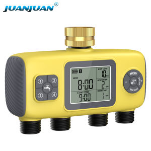4 Zones Automatic Water Timer Garden Irrigation Controller Waterproof Outdoor Sprinkler Timer Rain Delay Lawn Drip System