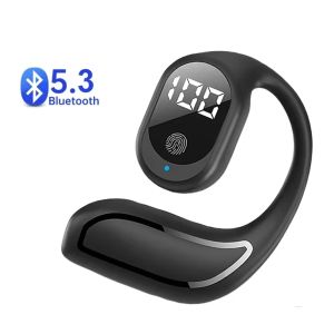 kebidumei | KEBIDUMEI Bluetooth 5.3 Earphone Ear Hook Headphone HiFi Stereo TWS Wireless Headset Noise Cancelling Music Earbud for Phone