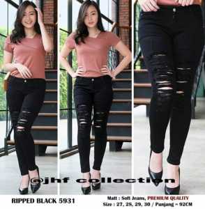 PROMO TRENDY!!! Celana Wanita / Jeans Wanita Sobek / Celana Wanita Model Sobek / Jeans Panjang Wanita