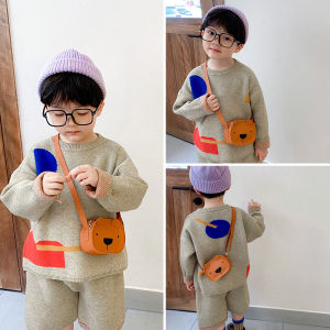 XIAOCHAOXIU | Cute Mini Korean Style Cartoon Bear Childrens Crossbody Bag
