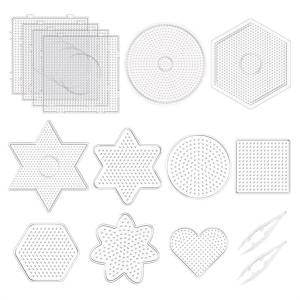 7 Types Selection 2.6mm Perler Beads Template Pegboard for Hama Beads Tool Toy Educational Puzzle Beadbond Crafts DIY Stencils