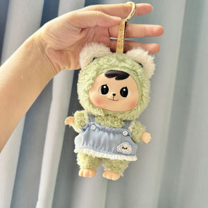 Baby Clothes Only: Bao-ao Hug Series Plush Blind Box Hug Doll Baby Clothes Small Cloud Denim Strap Skirt